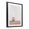 Stupell Industries Minimalist Beach Hut Neutrals Black Framed Print Under Glass, design by Sisi and Seb